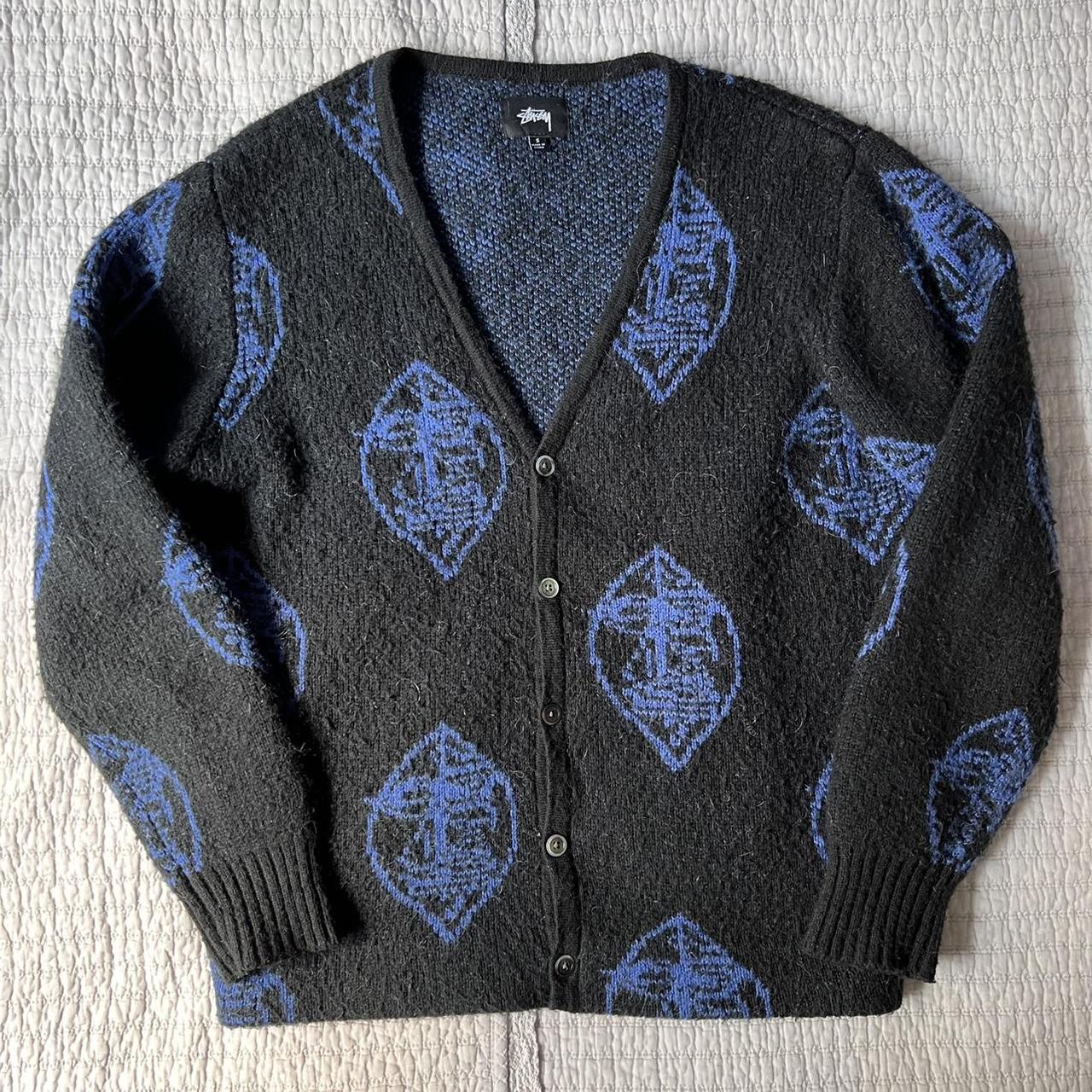Stussy big mesh polo sweater Small (S) Nice | Depop