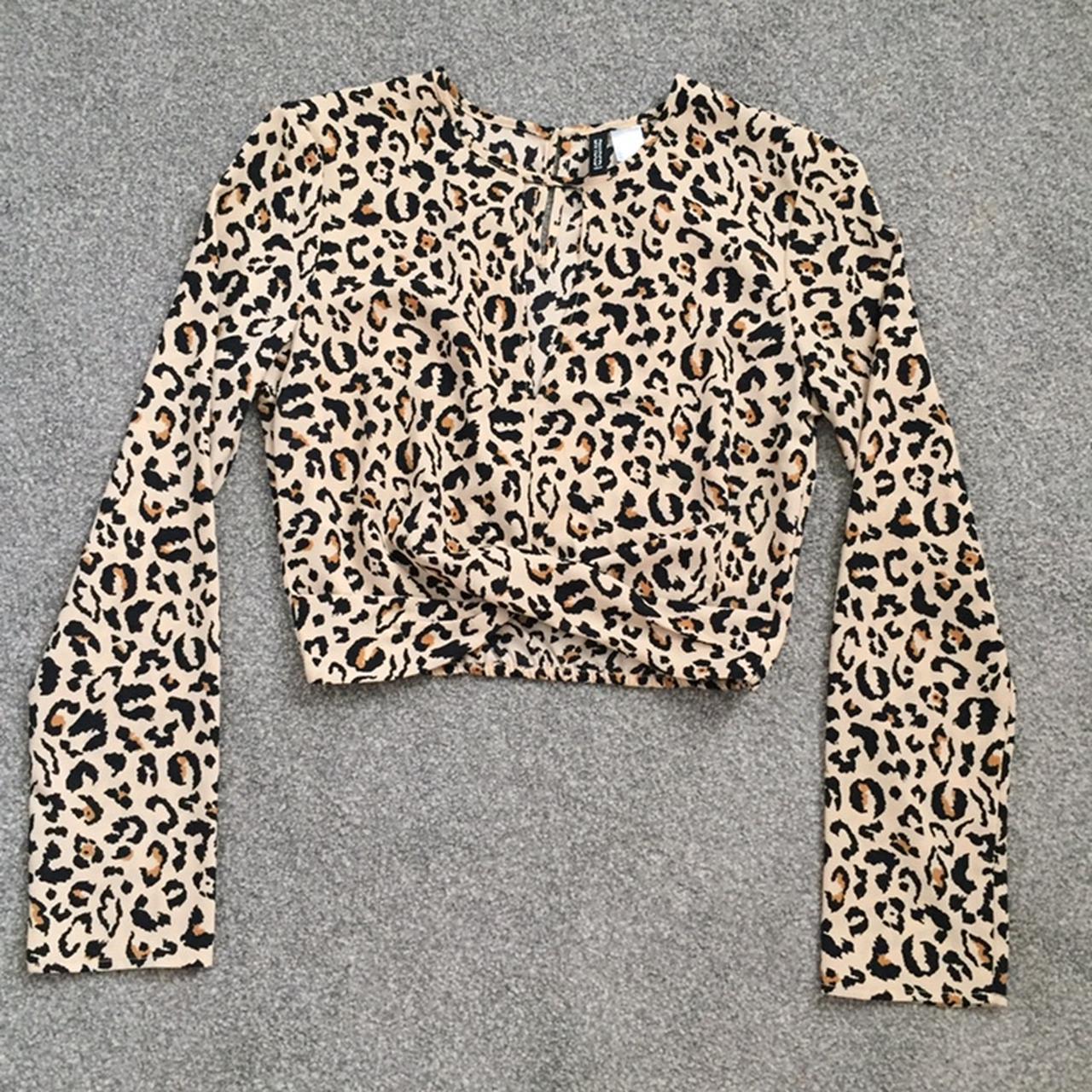 Leopard hotsell top h&m