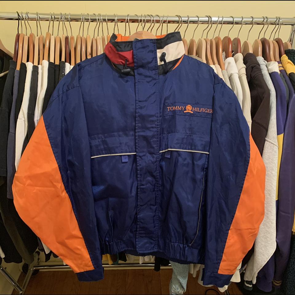 Orange and blue tommy cheap hilfiger jacket