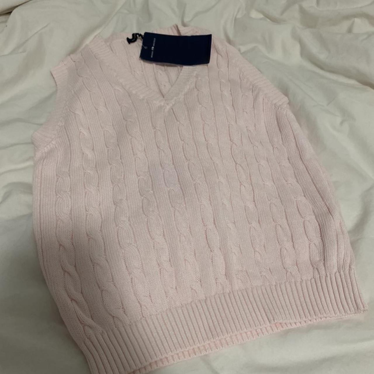 brandy melville pink sweater vest new with tags... Depop