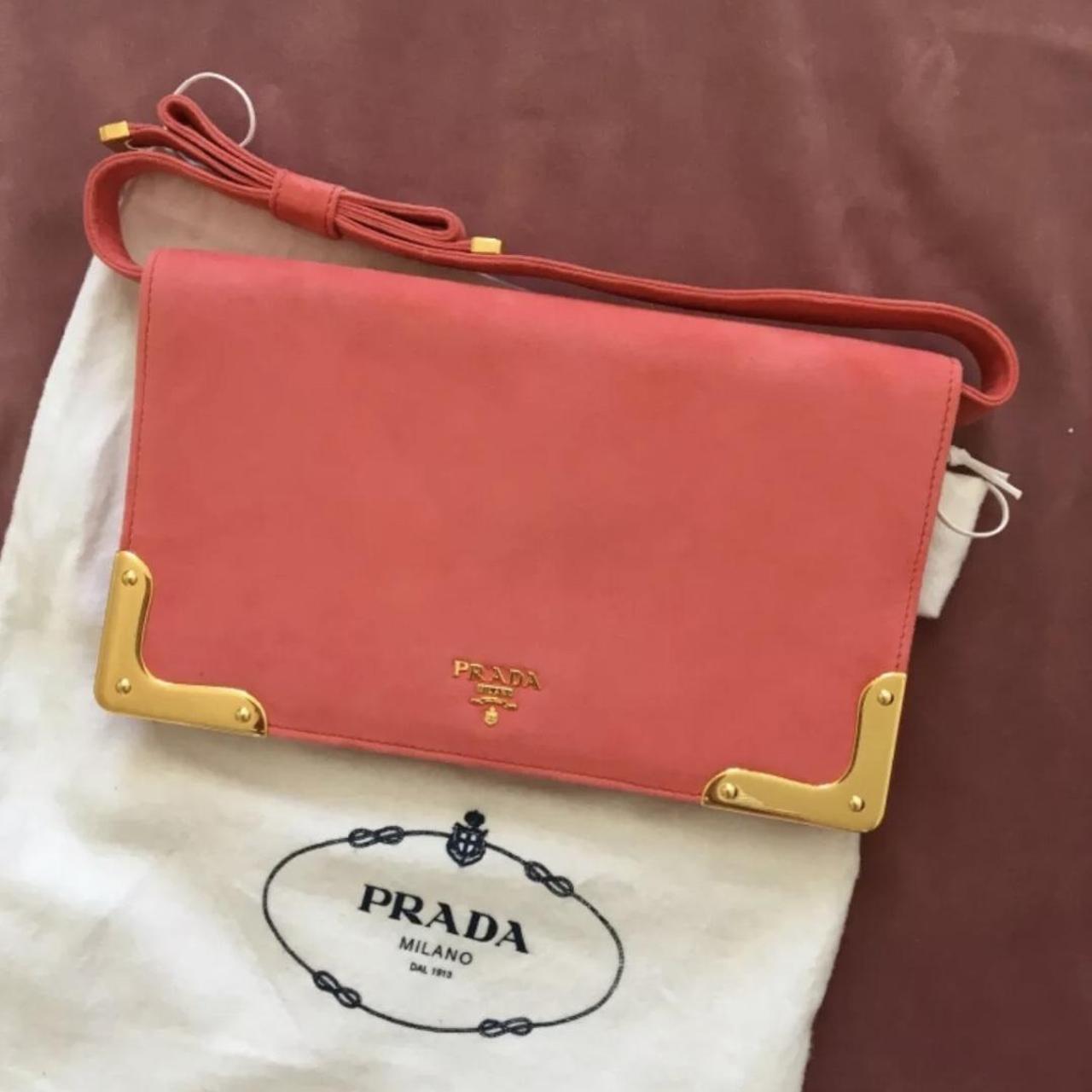 Prada discount suede purse