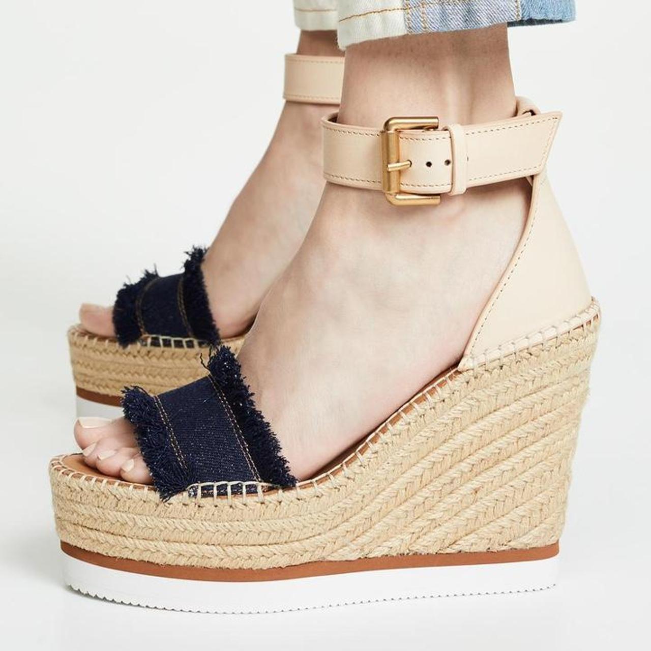 See by Chloé Women's Tan and Blue Sandals (4)