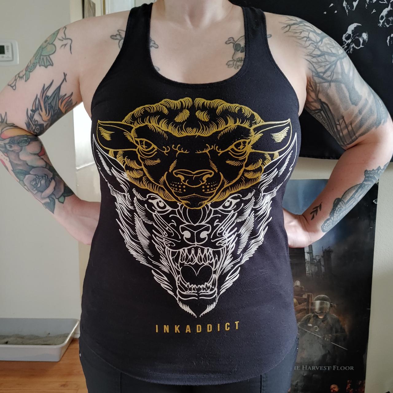 InkAddict Travis Brown racerback tank top. Large - Depop