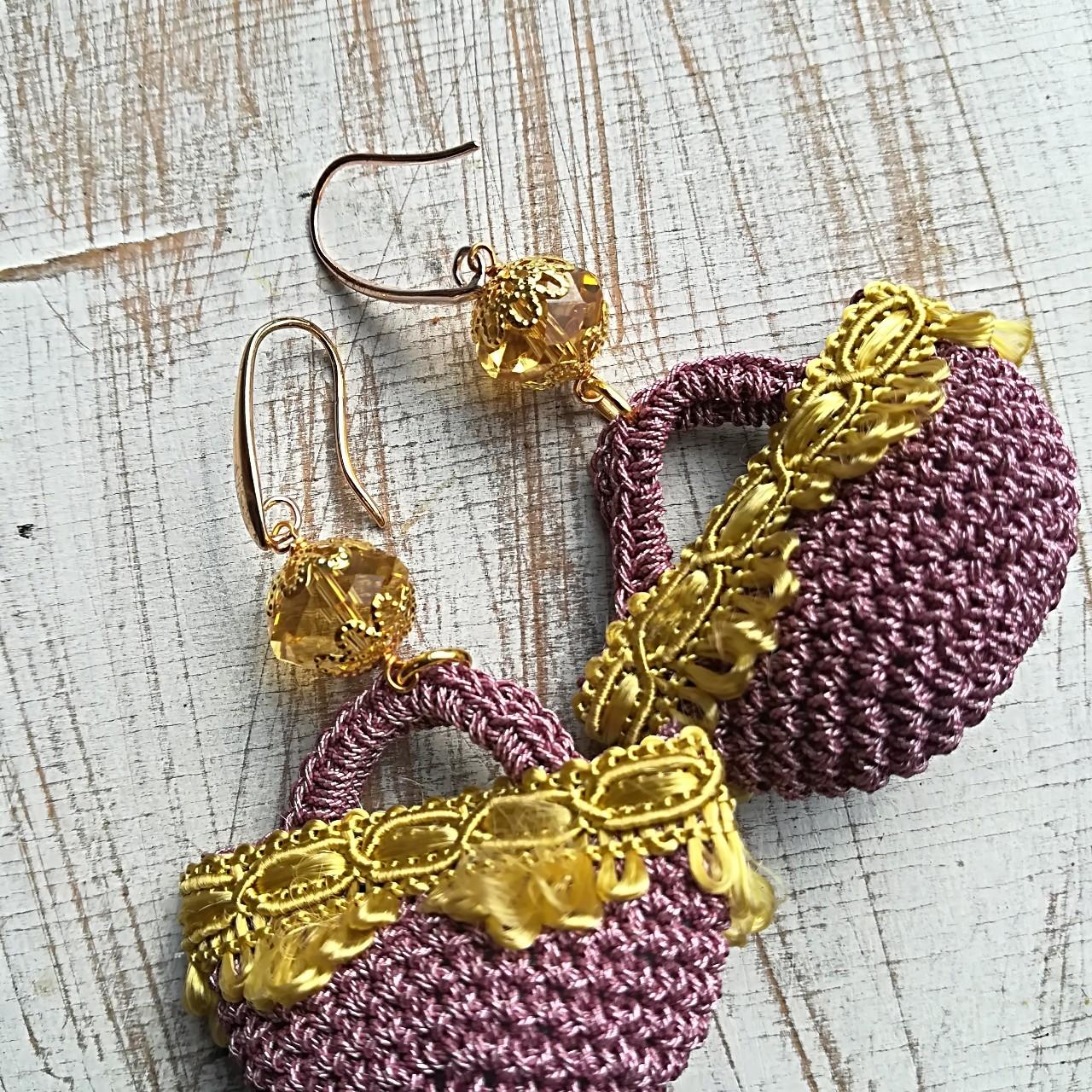 Orecchini Coffa Siciliana Uncinetto Orecchini Con Coffe Siciliane