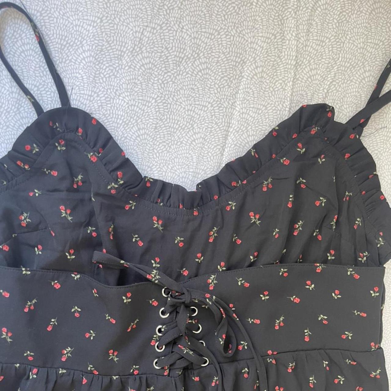 PRETTYLITTLETHING BLACK TEA DRESS UK 14 Never worn Depop