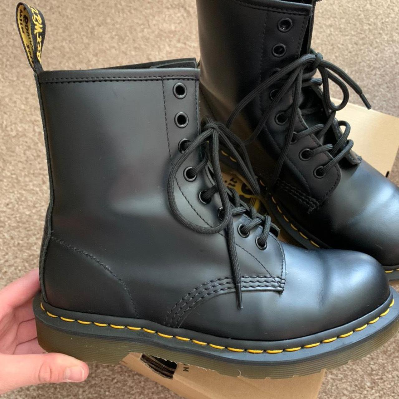 Dr. Martens 1460 black boots. Worn a handful of... - Depop