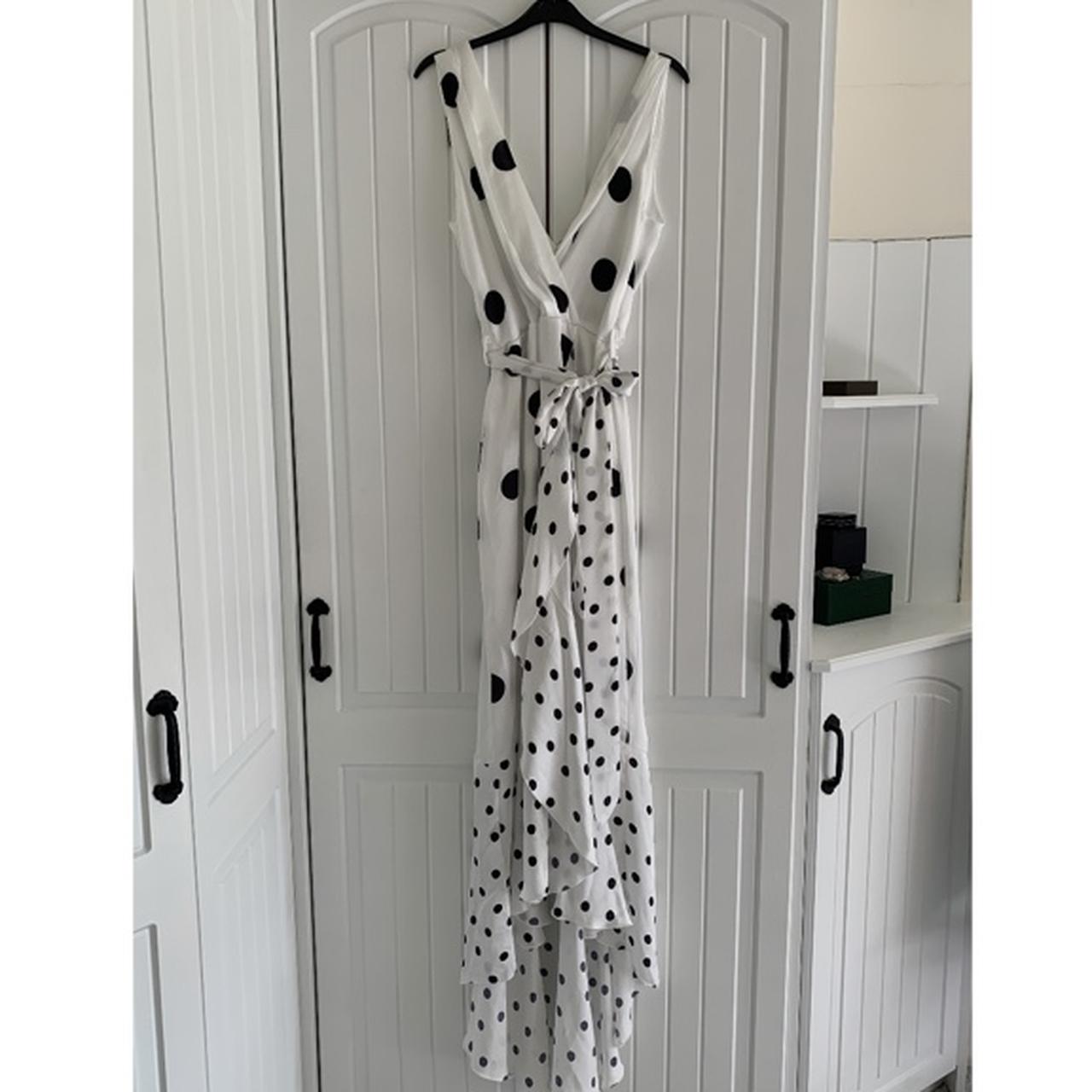 Silkfred black and white dress sale