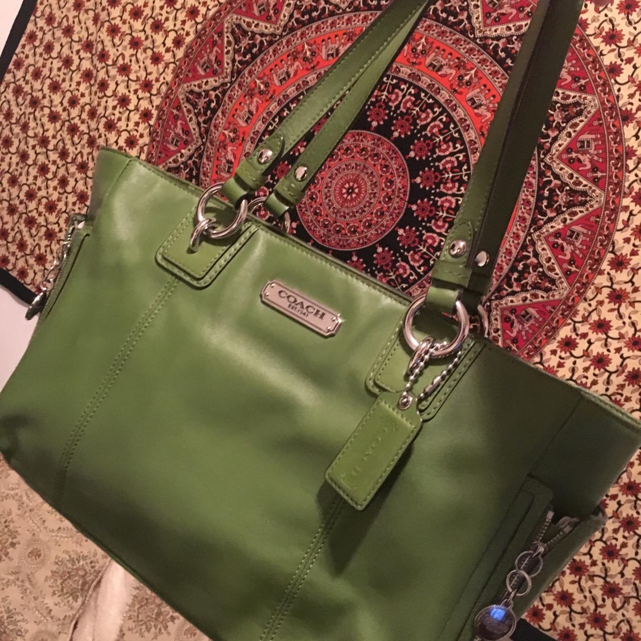 Coach “Pennie” Green Handbag