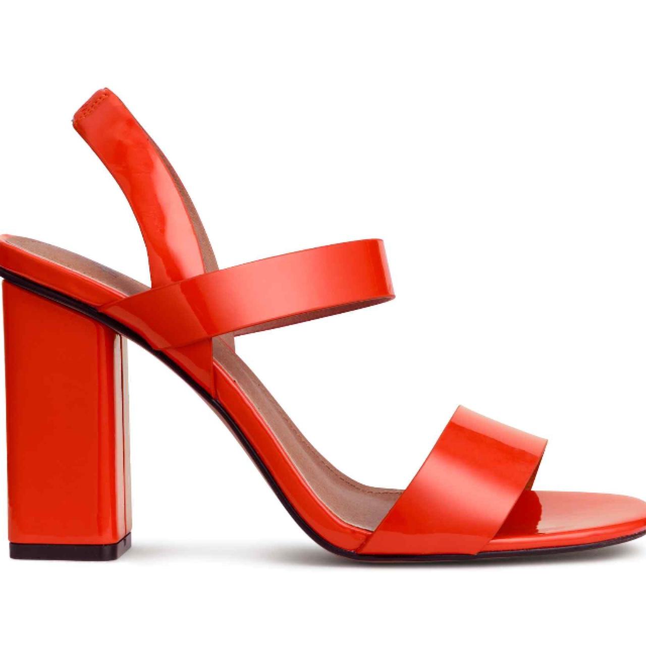 H&M Women's Red Sandals Depop