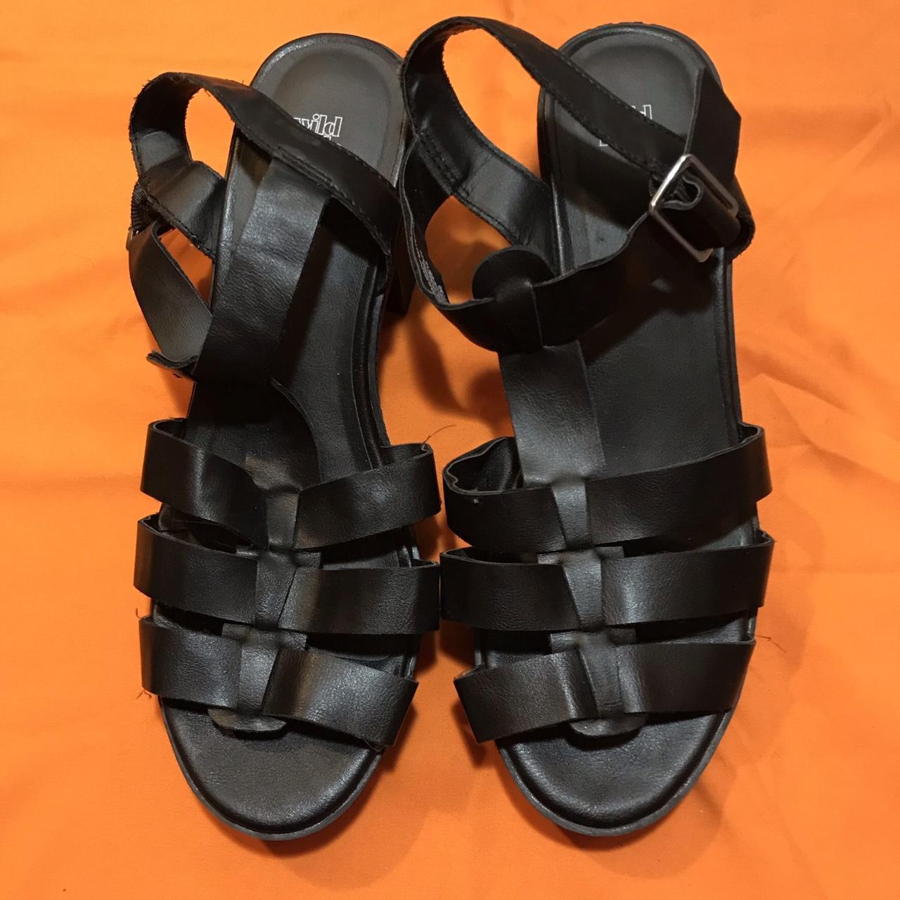 Wild Fable chunky gladiator sandals, worn once... - Depop