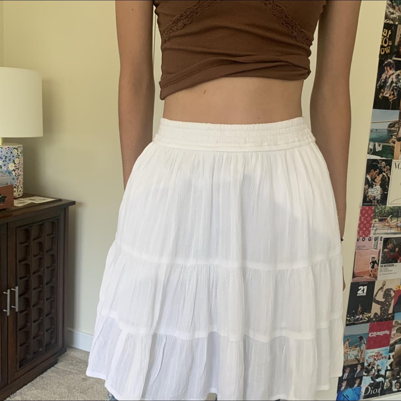 Hollister Co. Women's White Skirt 