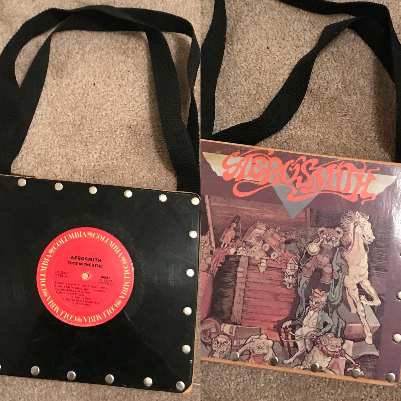 Vintage Aerosmith Vinyl Record Purse Small handbag - Depop