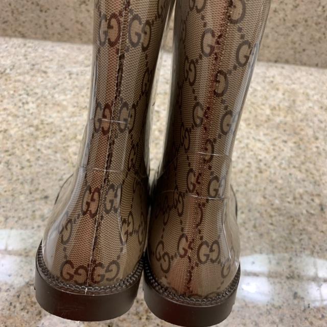 Gucci Hunter green Monogram Rain-boots. Gucci Knee - Depop