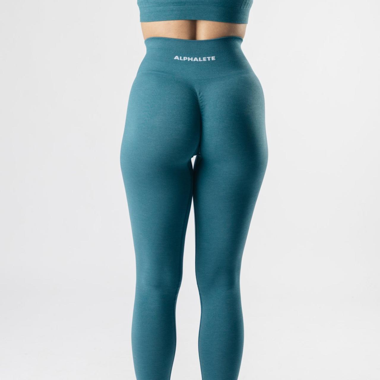 Alphalete amplify leggings in Rainfall teal in a... Depop
