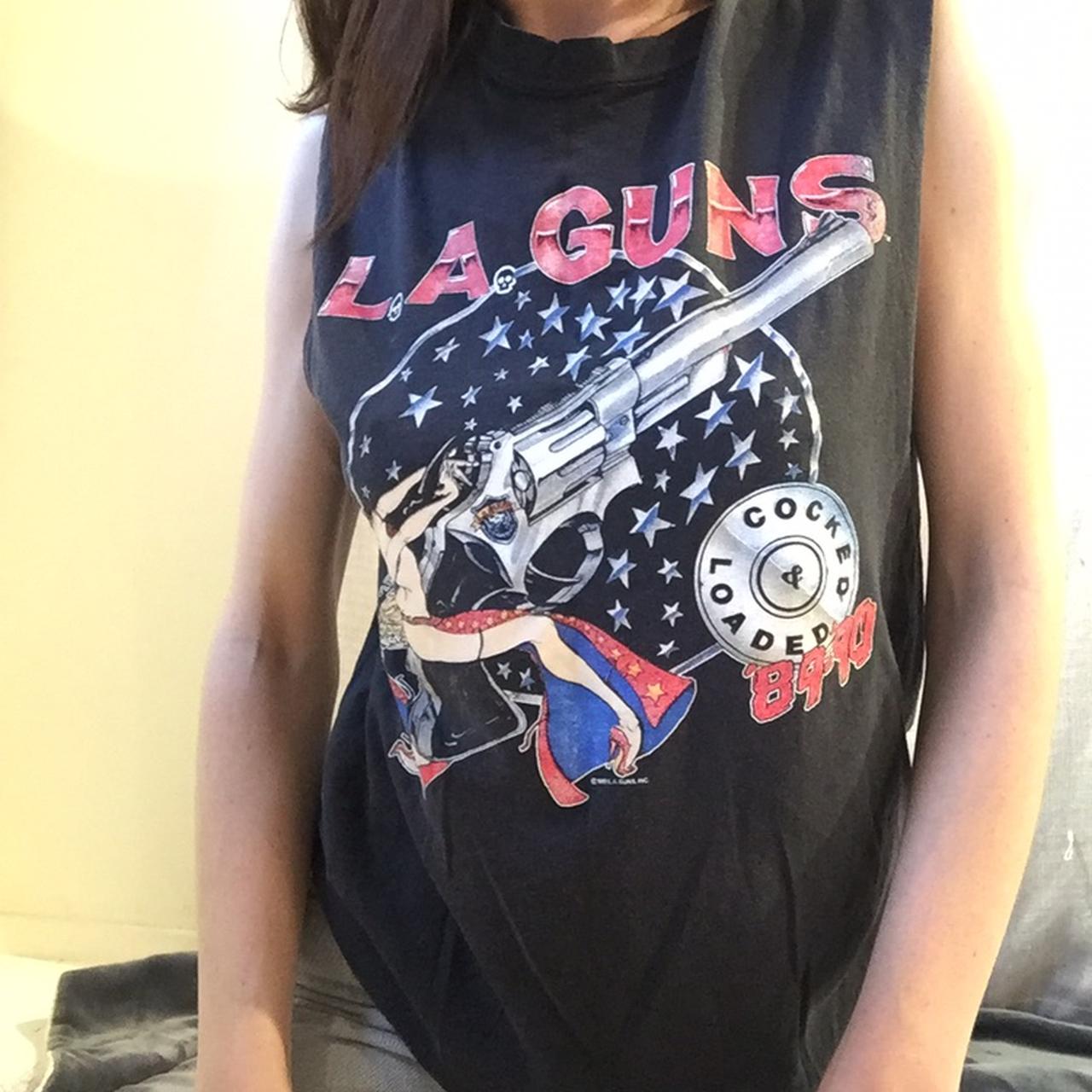 LA Guns vintage T. “cocked and loaded” 89-90!!!... - Depop