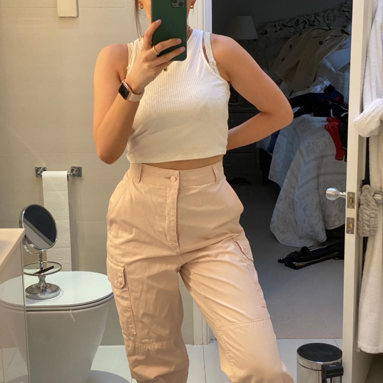 Topshop pink cargo on sale pants