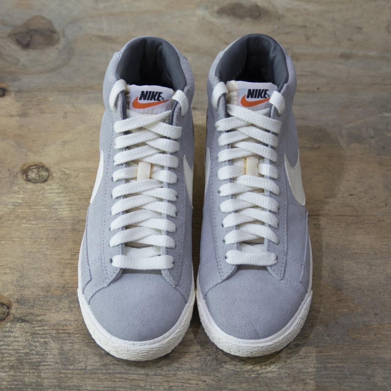 nike blazer mid suede vintage grey womens trainers
