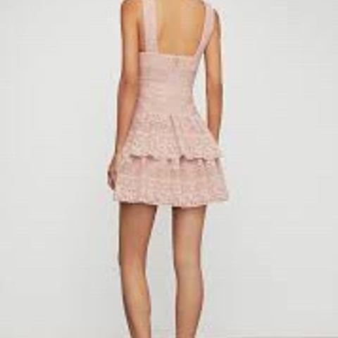 Bcbg alissa 2025 ruffled lace dress