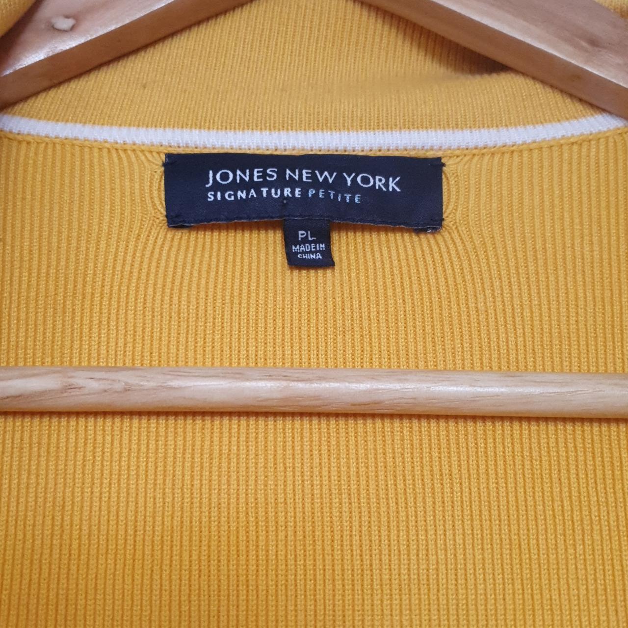 Jones New York Yellow Cardigan Jacket Hi de hi... Depop
