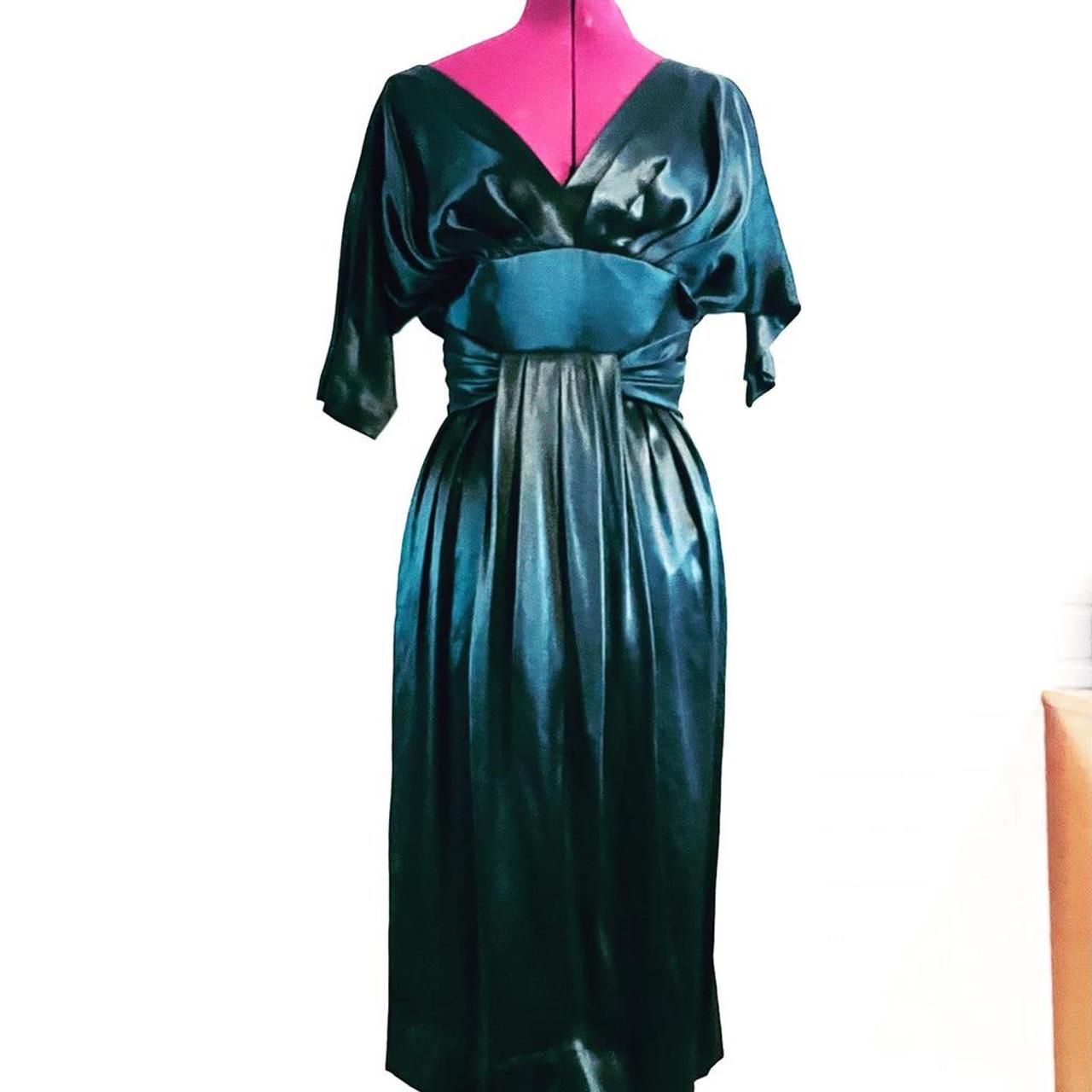 Liquid satin outlet dress