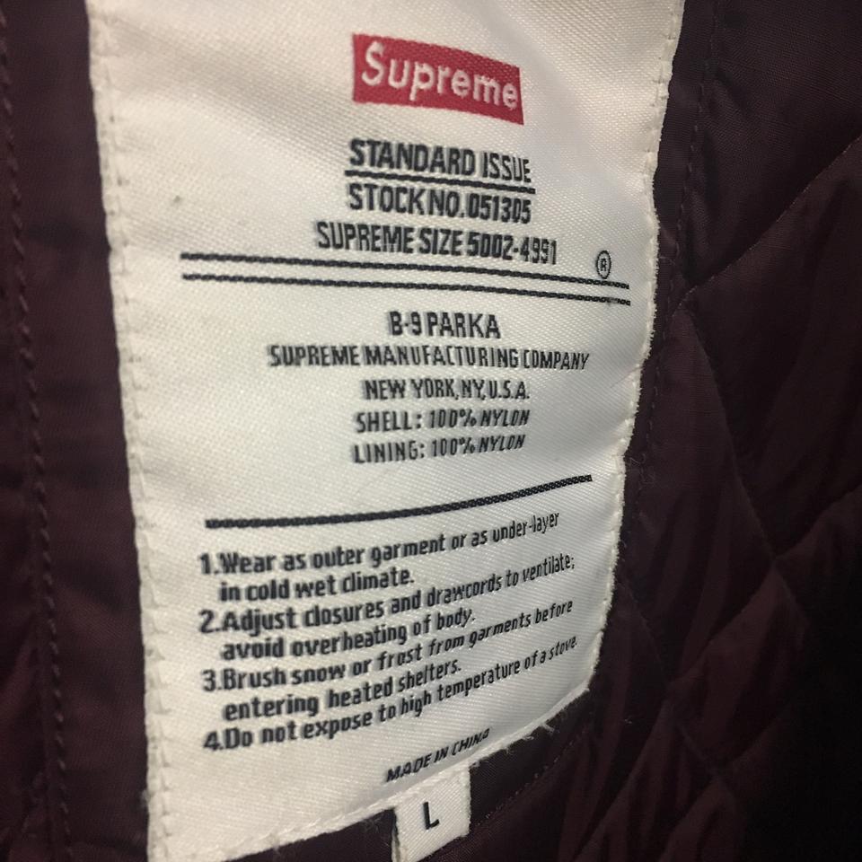 Supreme B9 Parka Size: Large Condition:... - Depop