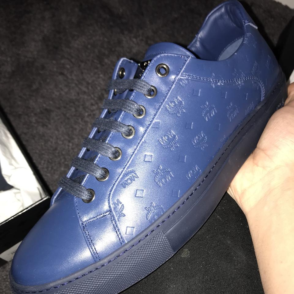 Blue mcm discount shoes