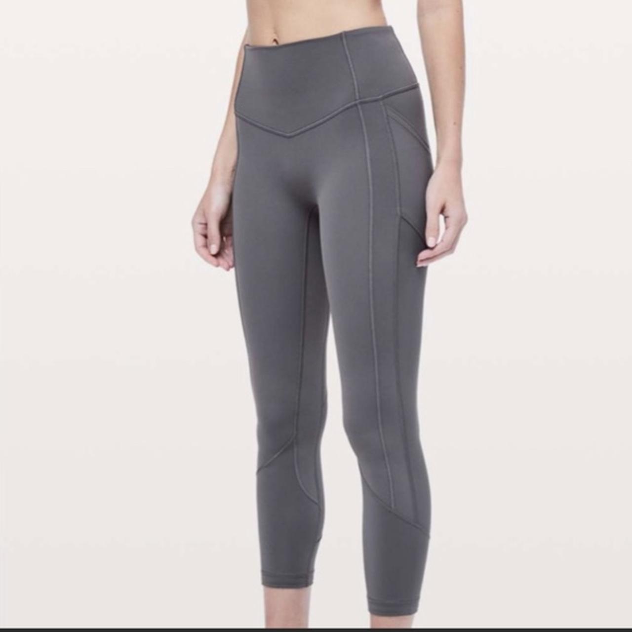 Lululemon All The Right Places Crop 23” in Titanium - Depop