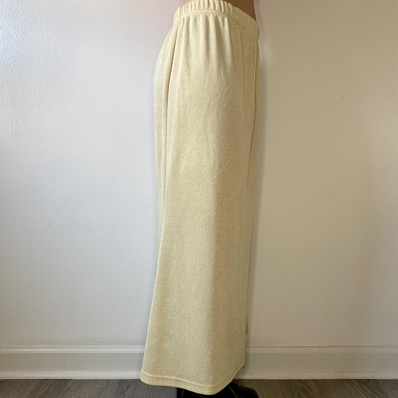 Women's Cream and Gold Skirt (3)