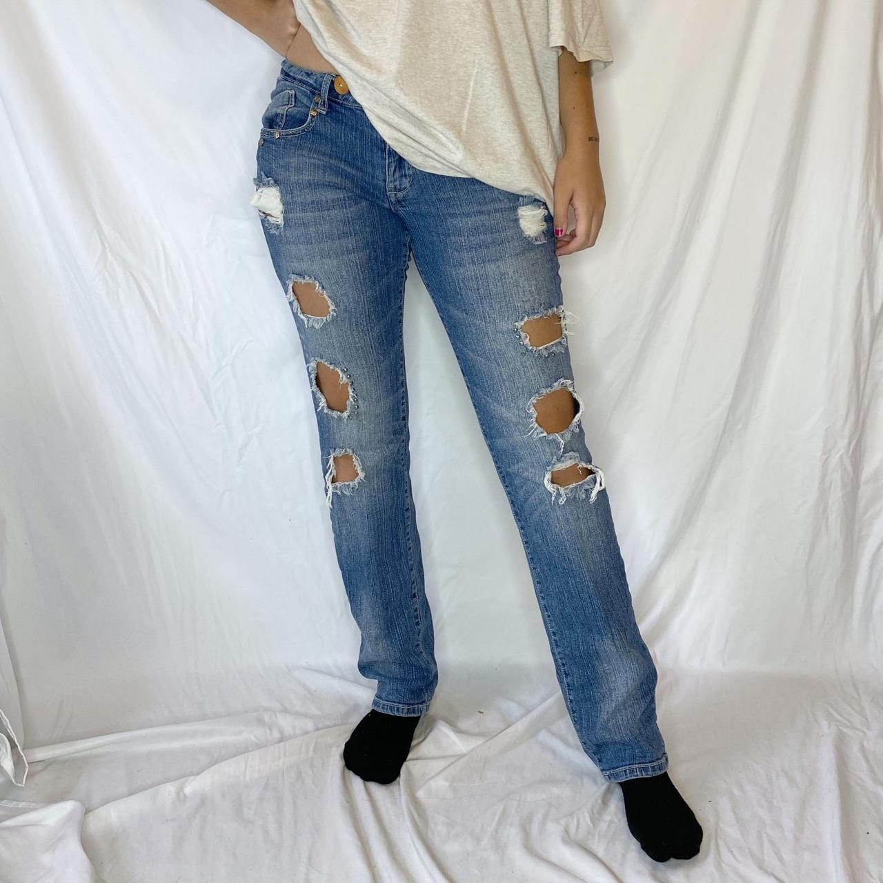 Product Image 1 - cut out low rise jeans

these