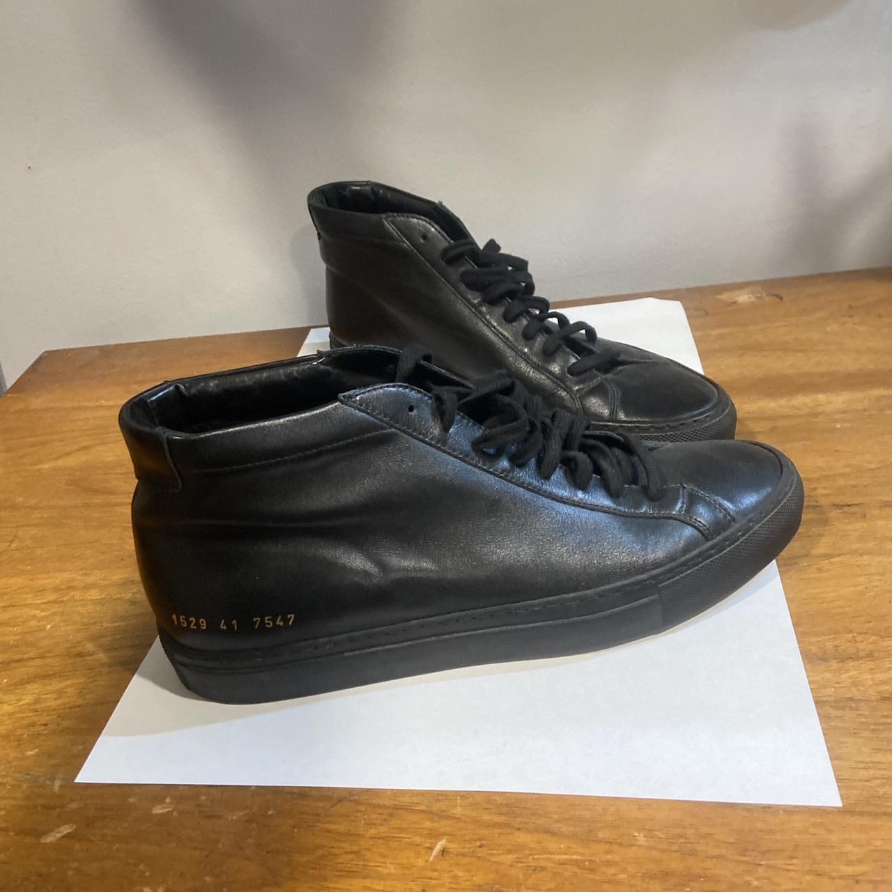 Common Projects Achilles Mid Top SneakeItalian... - Depop