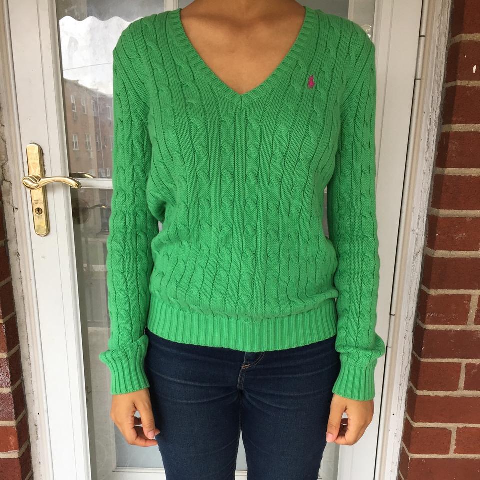 Polo Ralph Lauren Women's Cable-Knit V-Neck Sweater