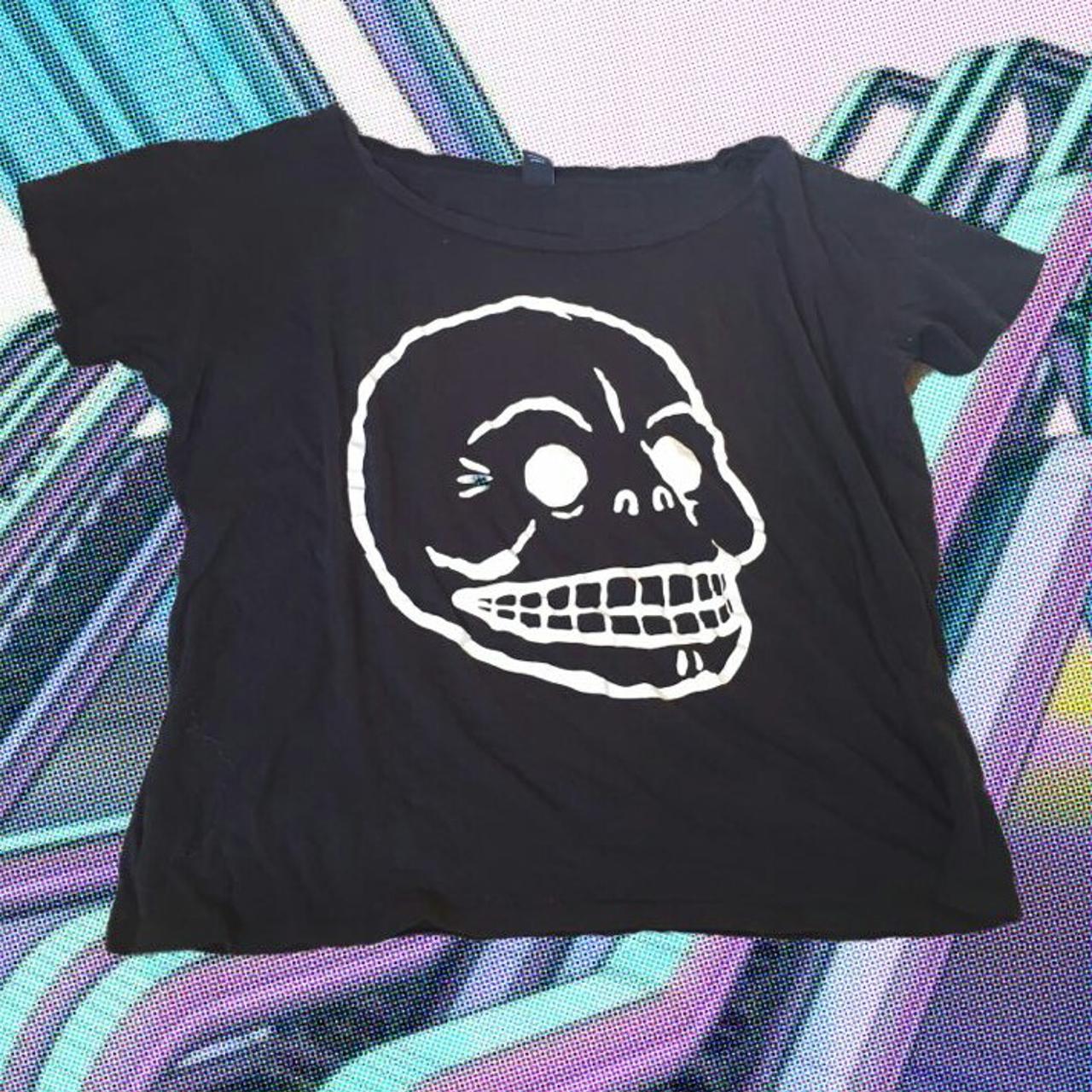 Cheap monday cheap skull t shirt