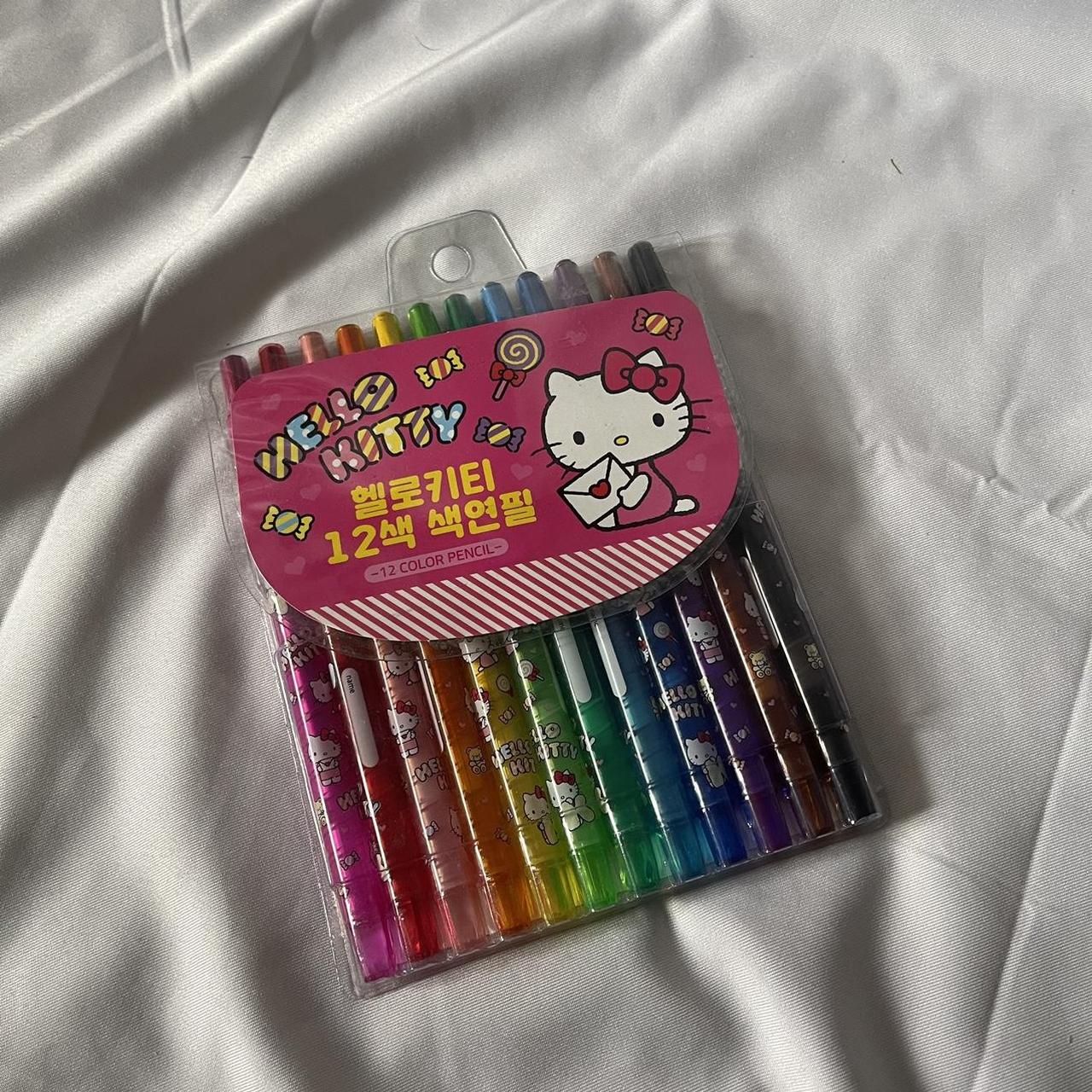 HELLO KITTY TWISTABLES / TWIST-UP CRAYONS (16-PACK) - Depop