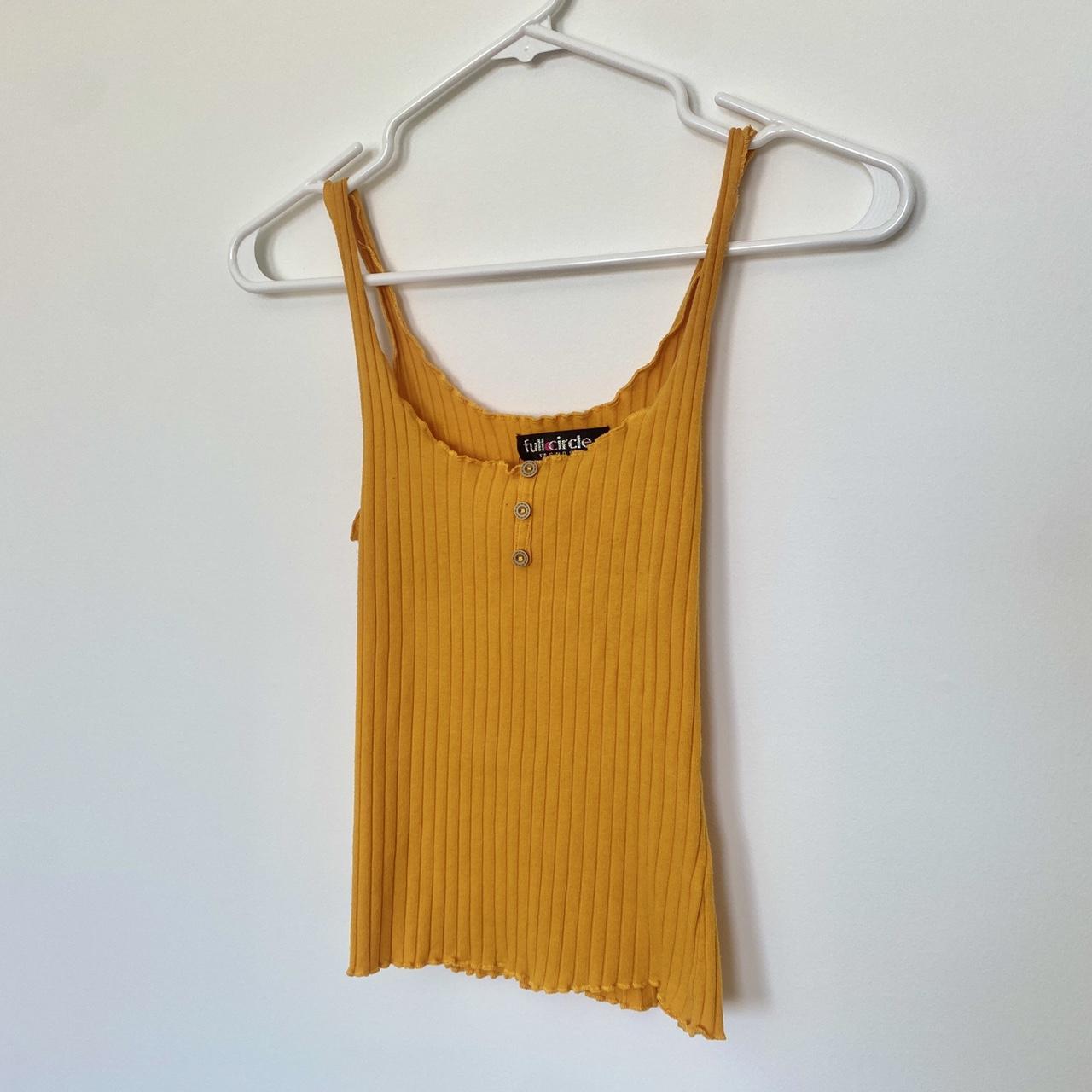 Full Circle Trends Women's Yellow Vest Depop