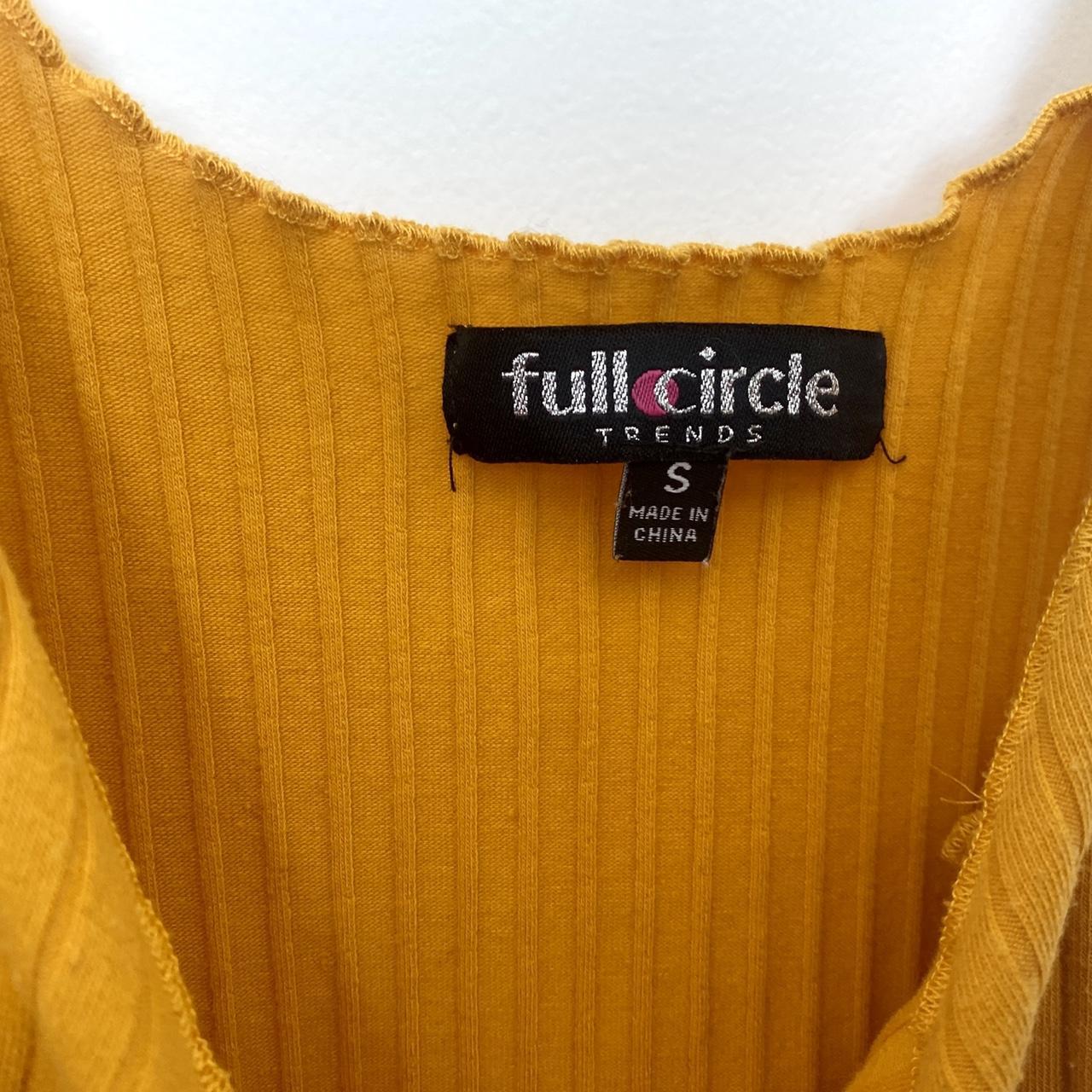 Full Circle Trends Women's Yellow Vest Depop