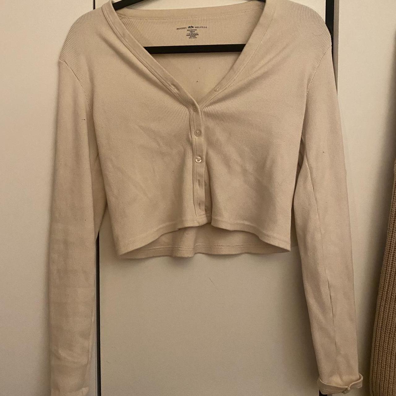 Lighting is bad white/cream brandy Melville... - Depop