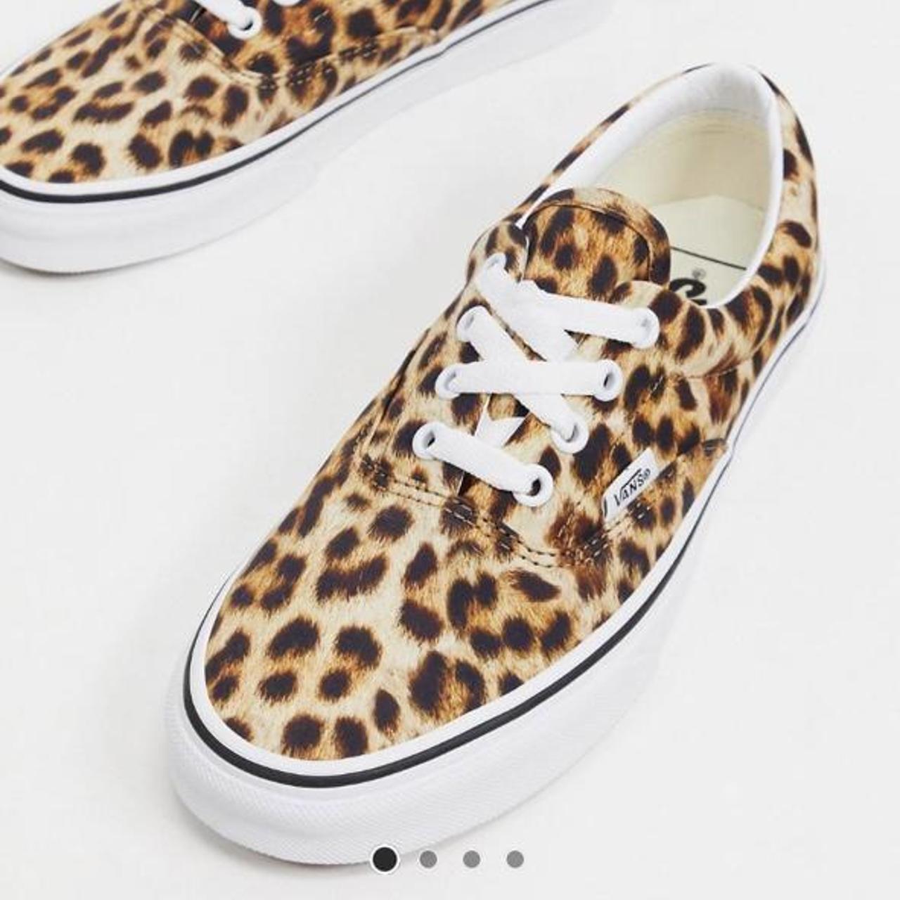 leopard print vans lace up