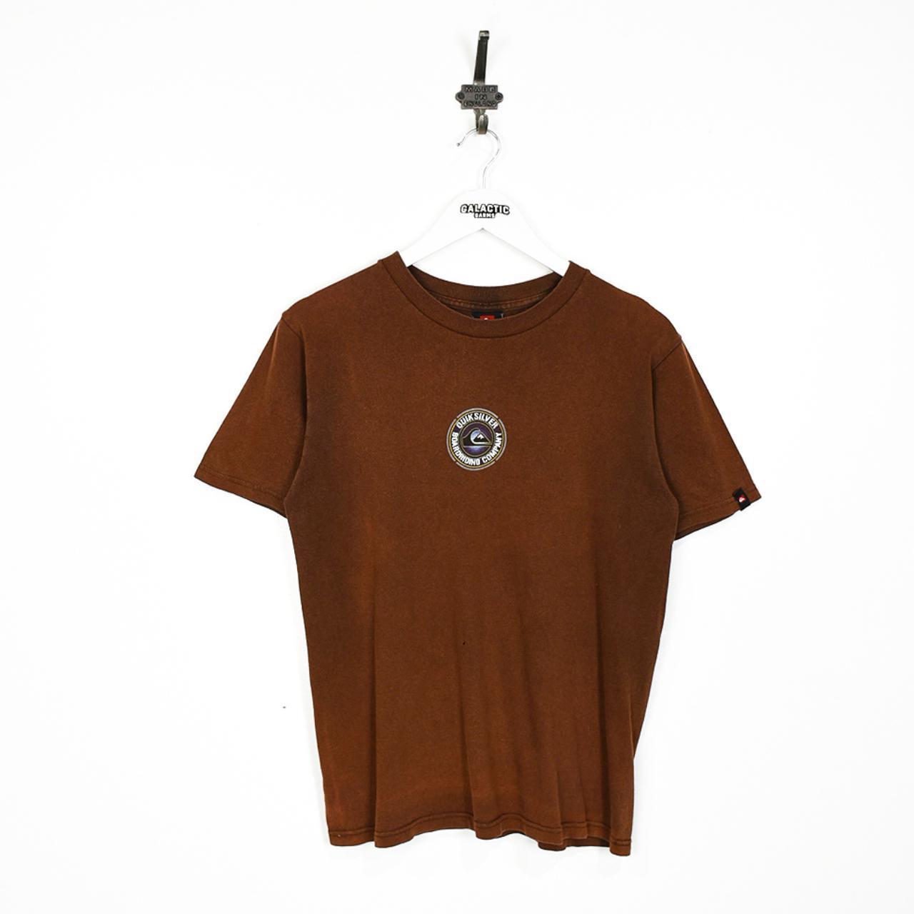 Quiksilver Men's Brown and Black T-shirt (2)
