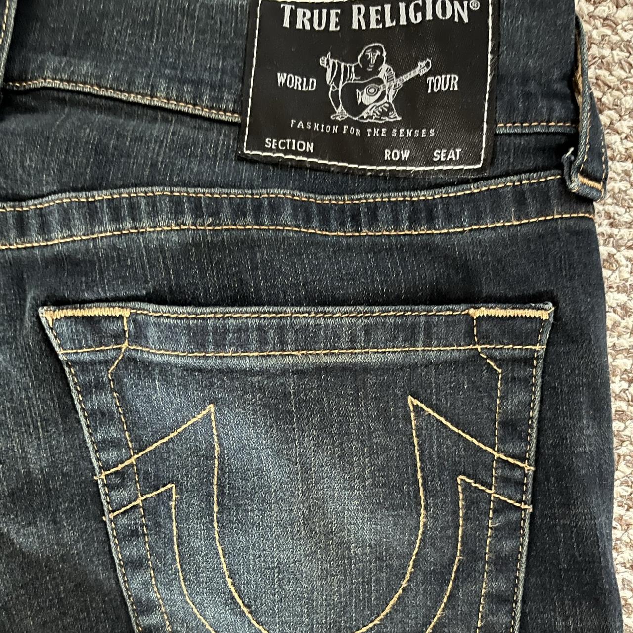 True Religion Relaxed Straight Ricky Jeans -... - Depop