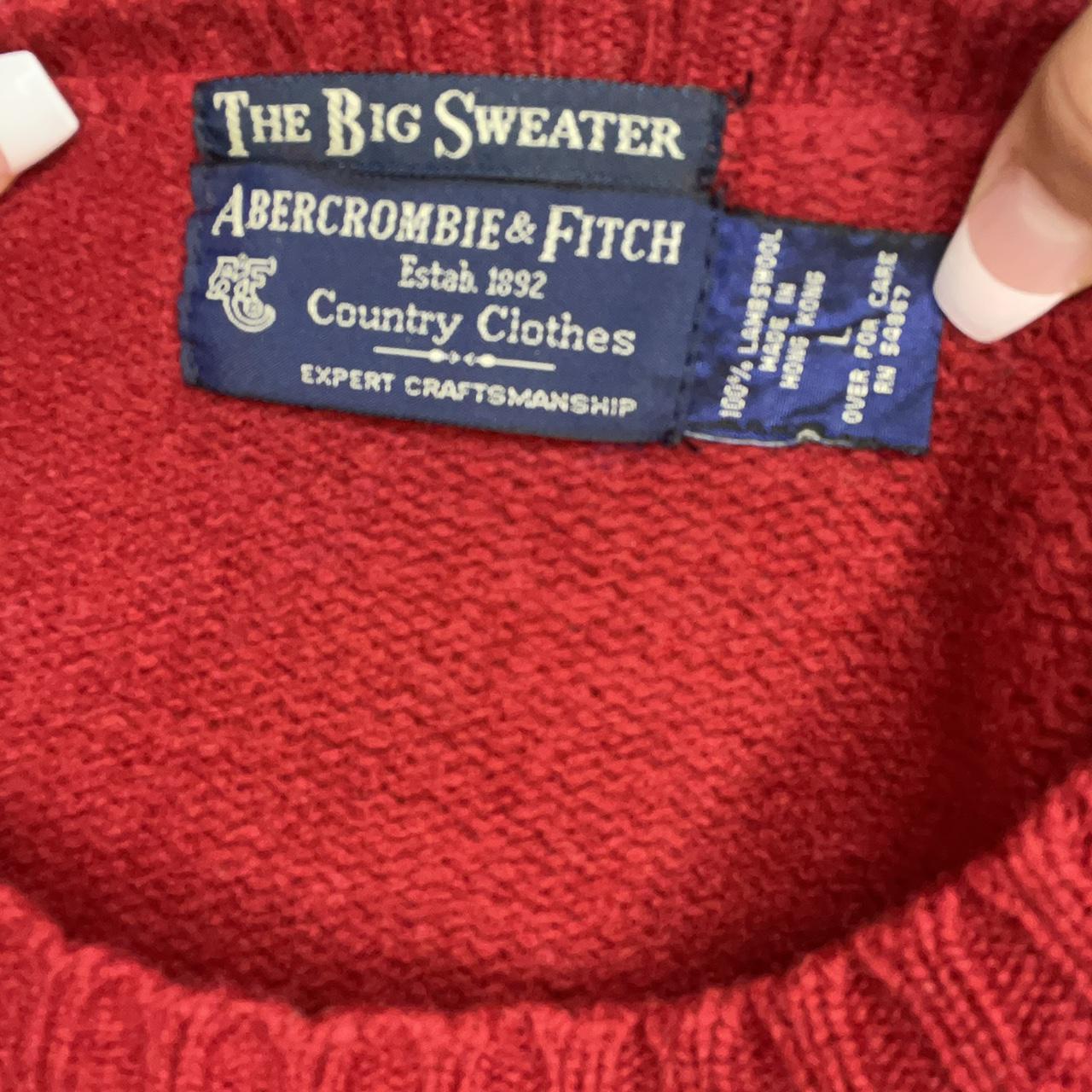 Vintage wool sweater by Abercrombie and Fitch, size... - Depop