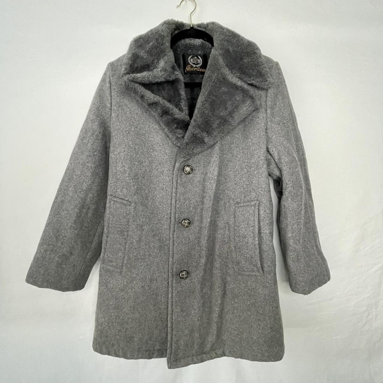 Wool coat by Aberdeen, vintage, size M, 3 buttons,... Depop