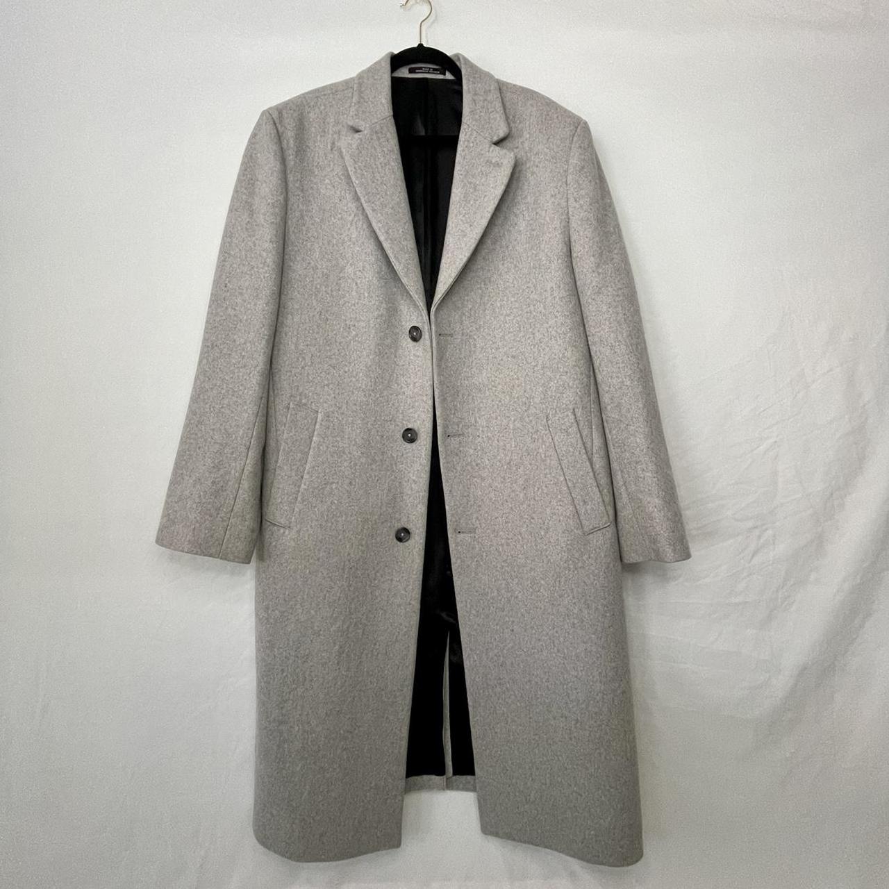 Wool overcoat by Michael Kors, size mens 42 L, 3... - Depop