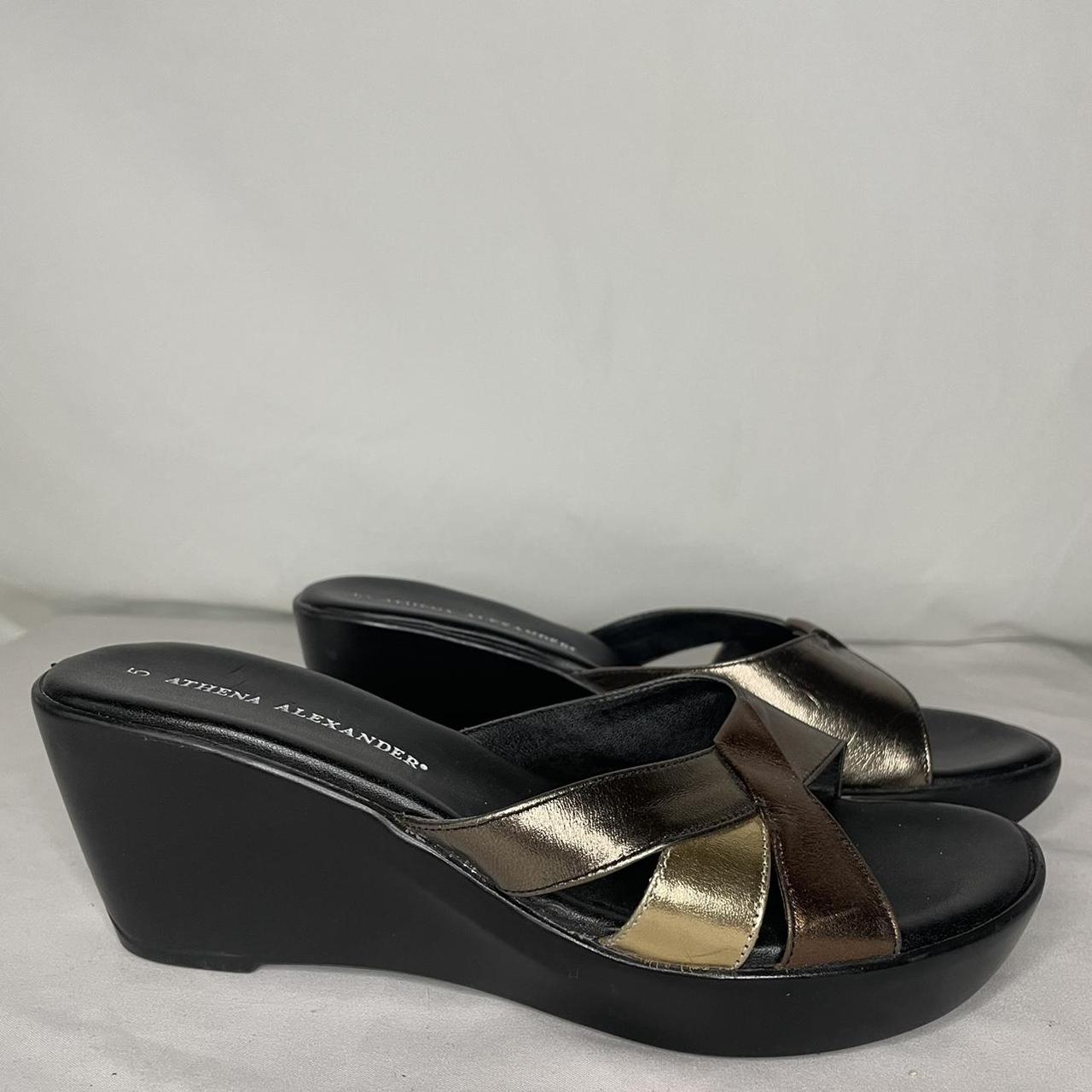 Wedge sandals by Athena Alexander, size 5, 2.5 inch... - Depop
