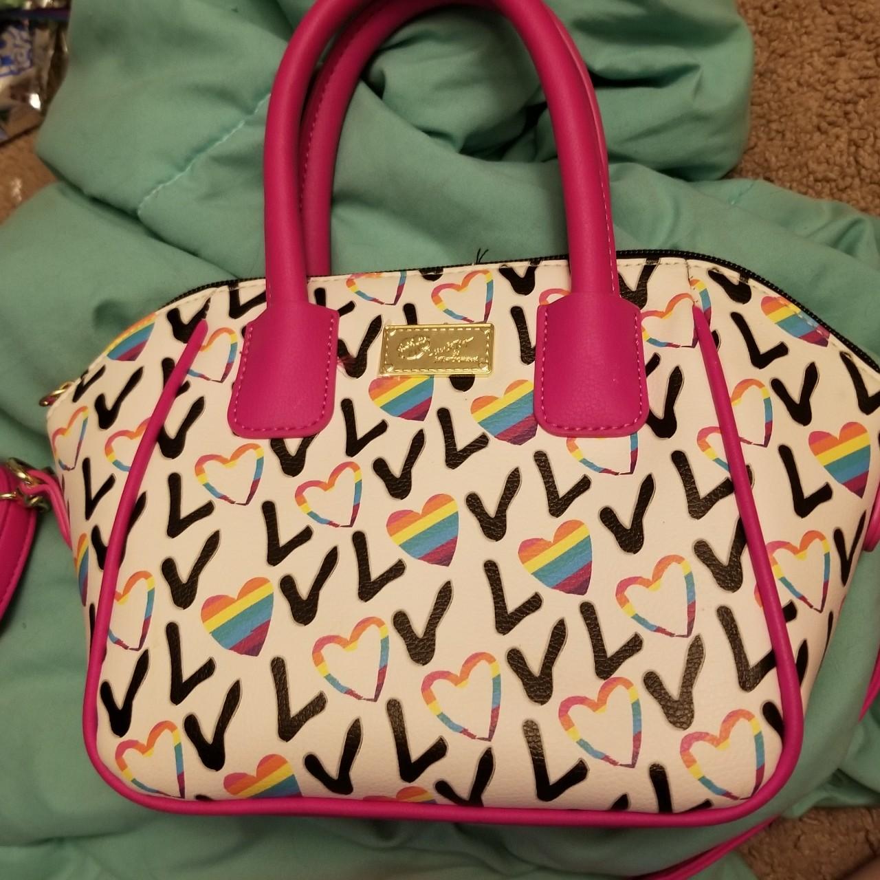 Betsey Johnson rainbow love purse it has a Depop