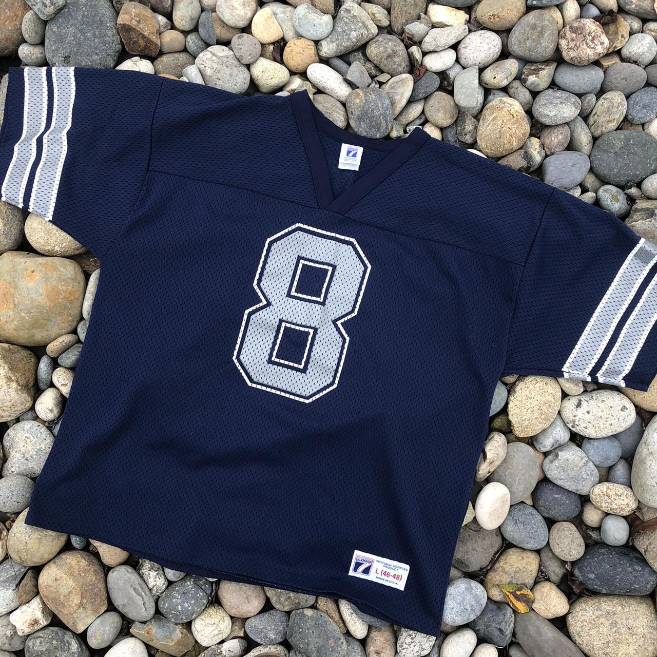 Vintage Troy Aikman Dallas Cowboys Logo 7 Football - Depop