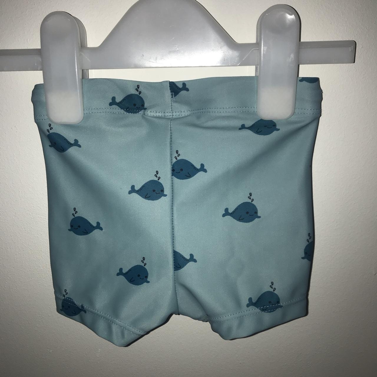 Turquoise baby boy whale swim shorts 🐳💦 ️Size 612... Depop