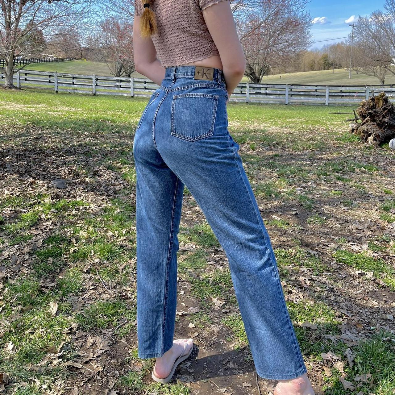 vintage high waisted calvin klein jeans