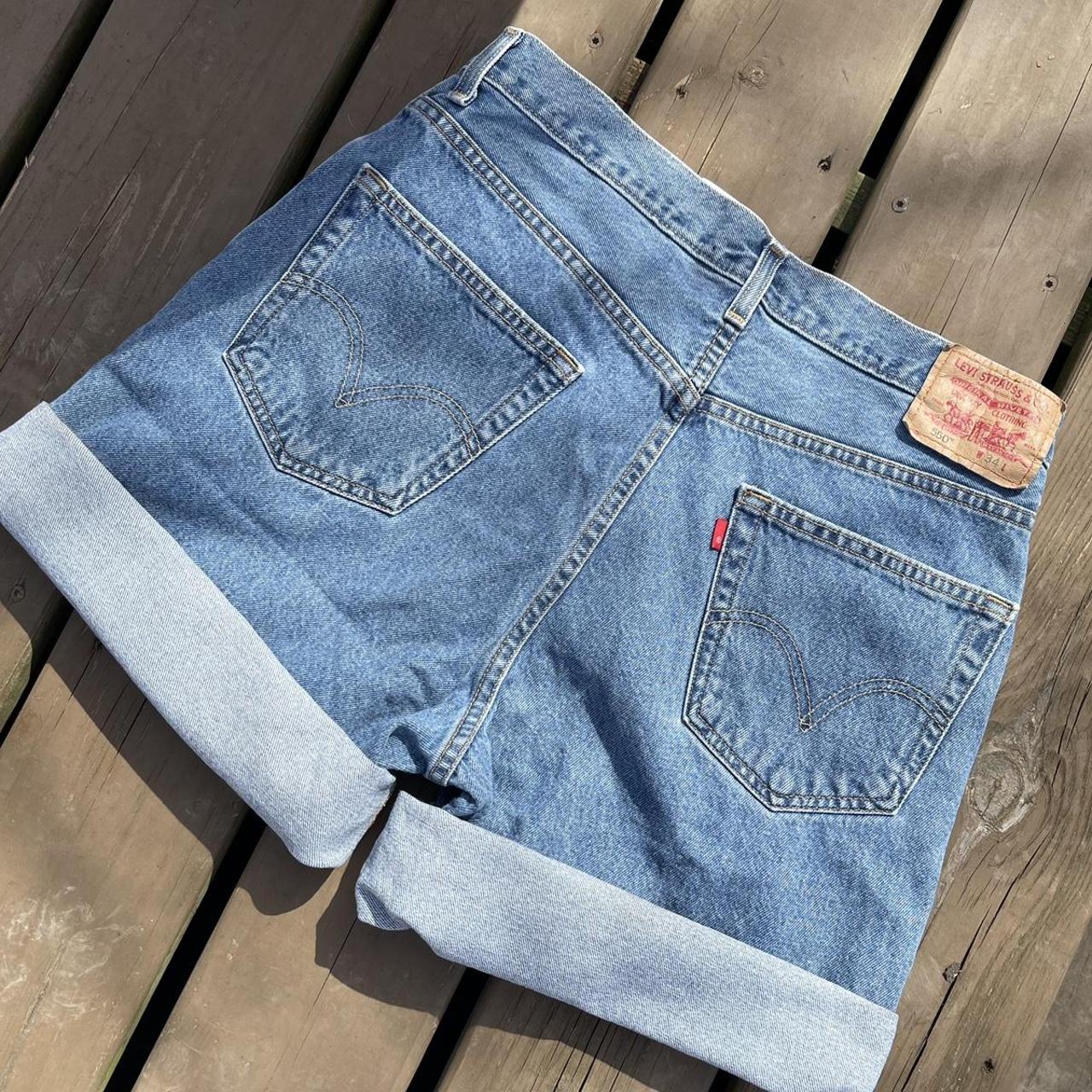 levi's 550 denim shorts