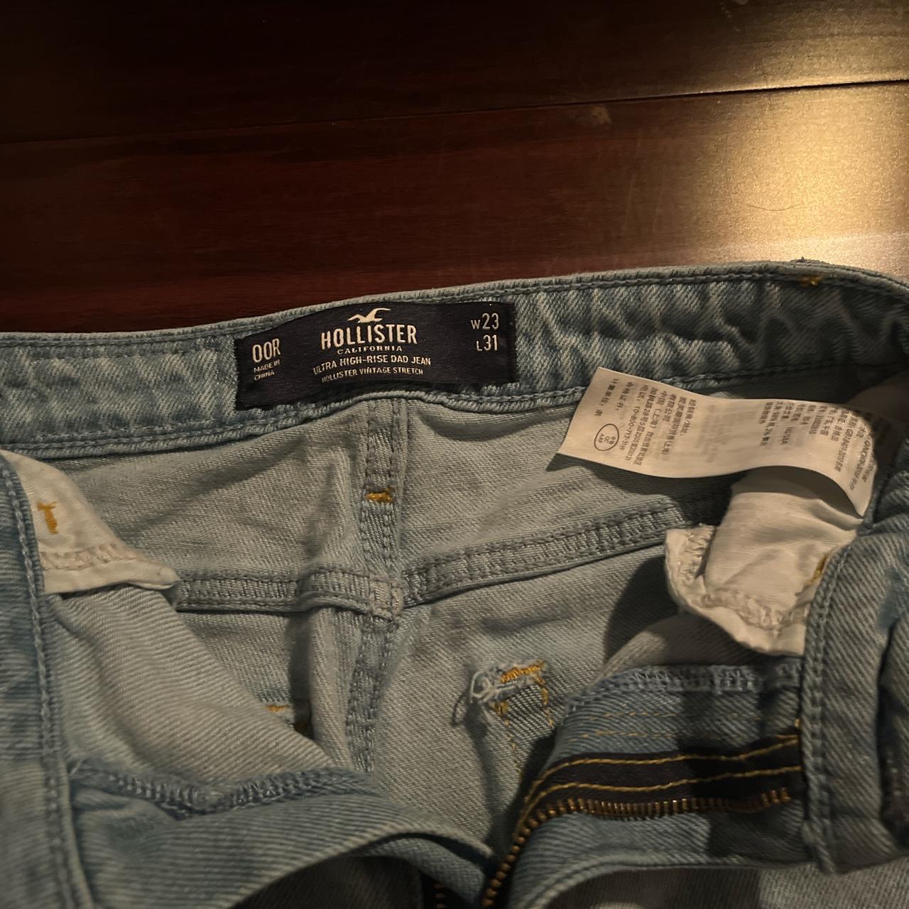 Ultra High Rise Dad Jean From Hollister Size 00 Worn... - Depop