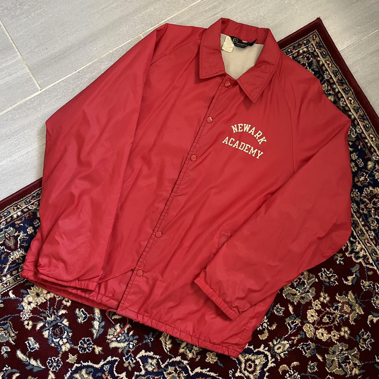 Red champion cheap coach jacket